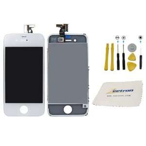  Iphone 4s Front Glass Digitizer Screen Assembly White + 8p 