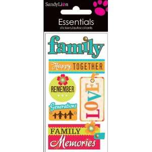  Essentials Dimensional Stickers, Family Memories