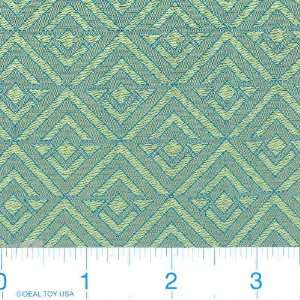  44 Wide Silk Jacquard   Dimo Turquoise Fabric By The 