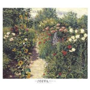    Garden at Giverny by John Leslie Breck 27x23