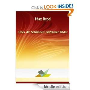   Bilder (German Edition) Max Brod  Kindle Store