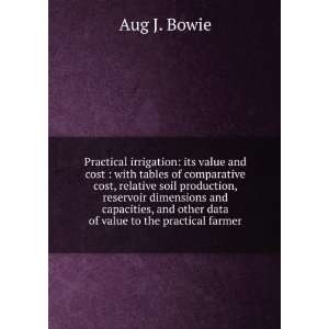   and other data of value to the practical farmer Aug J. Bowie Books