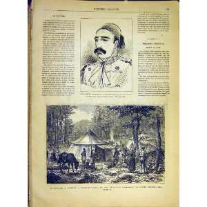  Sketch Riza Pacha Turkey Montenegro Troops 1880