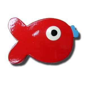  One World   Puffer Fish Red Drawer Pull Baby