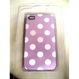 Designer Hard White Polka Dot Purple Iphone 4 Hard Case of 