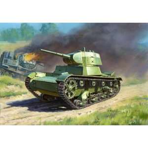  Zvezda 1/100 Snap Fit Soviet Tank T 26 Tank Model Kit 