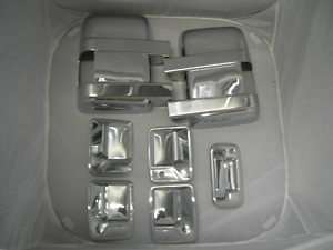 08 11 FORD F250 SUPER DUTY CHROME DOOR MIRROR TAILGATE  
