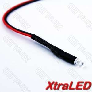   12VDC 15cm Wire 3mm Ultra Bright LED   Oranger/Amber