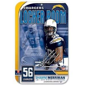  NFL Shawne Merriman San Diego Chargers Sign Sports 