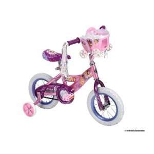 Huffy 12 Inch Girls Disney Princess Bike (Shimmer Pink/Glitter Pink 