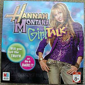 DISNEY HANNAH MONTANA GIRL TALK BOARD GAME(Played once)  