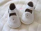 NEW Girls Sandals/Shoes 100% Soft Leather White 15 24m LAST ONE