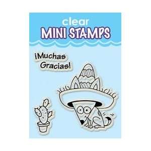  Inkadinkado Clear Mini Stamps Muchas Gracias ICMSAA 97641 