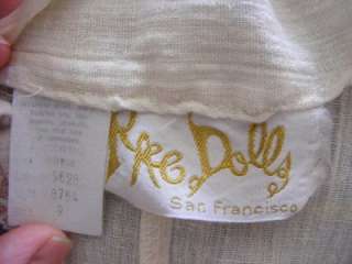 Vtg 70s RAG DOLLS HiPPie BoHo Skirt & Embroidered GAUZY Cotton Tunic 