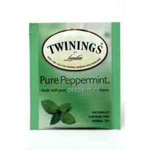  New   Twinings of London Pure Peppermint Herbal Tea Case 