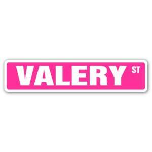  VALERY Street Sign name kids childrens room door bedroom 
