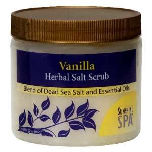  Sunshine Spa Herbal Salt Scrub, Vanilla, 23 Ounces Beauty