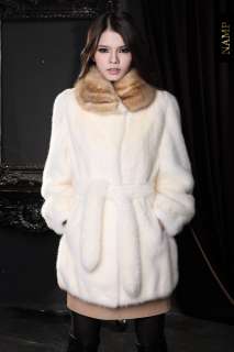 NEW 2012 SAGA Womens Top luxury minks fur MINK Coat Marten fur  