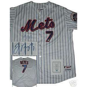 Jose Reyes Signed New York Mets Authentic P/S Jersey  