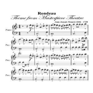  Rondeau From Masterpiece Theatre Mouret Easy Piano Sheet 