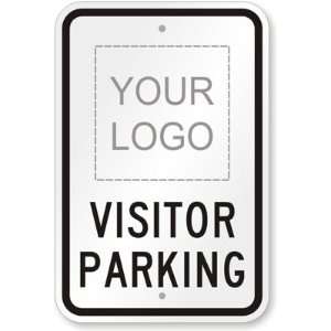  Your Logo   Visitor Parking High Intensity Grade Sign, 18 