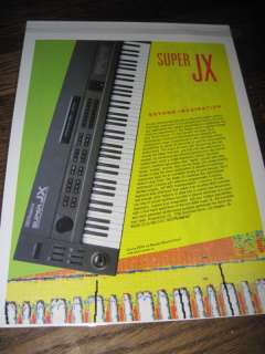 ROLAND SUPER JX SYNTHESIZER AD  