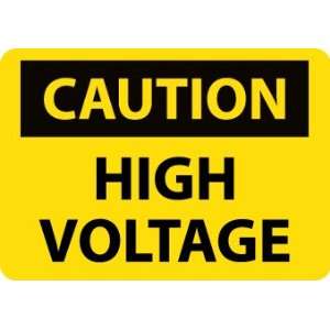  C668AD   Caution, High Voltage, 20 X 28, .040 Aluminum 