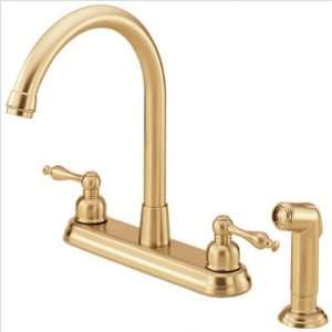  Sheridan Two Handle High Rise Kitchen Faucet in Polished 
