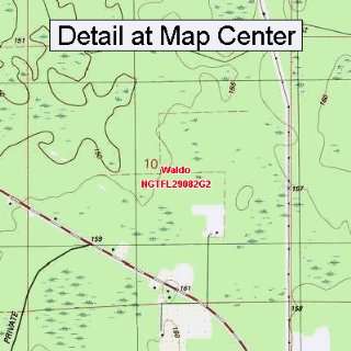  USGS Topographic Quadrangle Map   Waldo, Florida (Folded 
