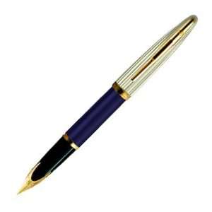  Waterman Carene Deluxe Blue Lacquer Medium Point Fountain 