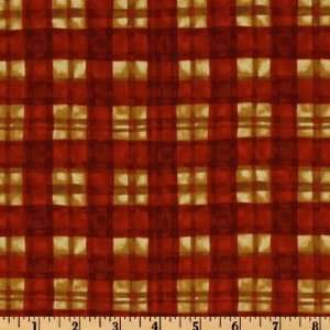  44 Wide Where The Boyz Are Window Plaid Red Fabric By 