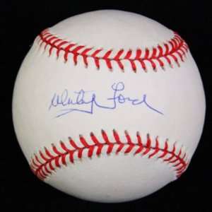 Whitey Ford Signed Ball   Oal Jsa   Autographed Baseballs  