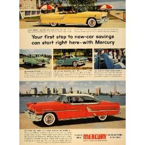 1955 Ad Mercury Motor Car Money Saver Montclairs Custom   Original 