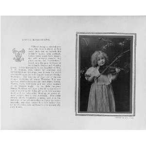   Little Marguerite Watson, Madge Wickham,Violinist