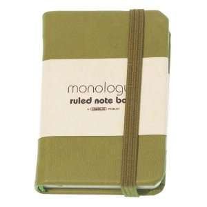  Grandluxe Green Monologue Ruled Notebook, Pocket, 1.97 x 2 