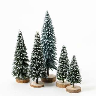 Dept 56 Snow Covered Pines Tree Accessory Set of 5 NEW D56 Christmas 