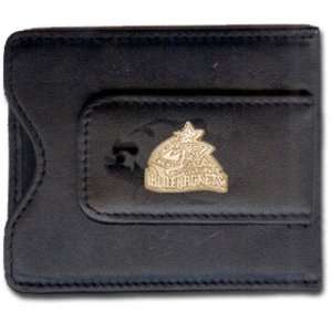  Columbus Blue Jackets Silver Leather Money Clip with 