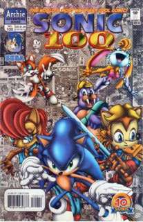 SONIC THE HEDGEHOG #100 COMIC BOOK ANNIVERSARY ISSUE 1  