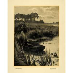  1911 Print Brookhaven River Long Island Douglas Woodward 