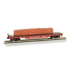  Bachmann 18957 PRR Flatcar w/Crates Toys & Games