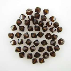  48 4mm Swarovski crystal bicone 5301 Mocca beads