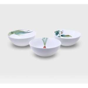  Noritake Kyoka Syunsai   3pc Bowl Set, 5 1/2 Inch,16oz 