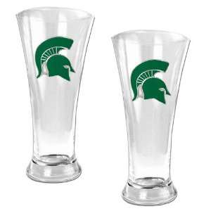  Michigan State Spartans NCAA 2pc Pilsner Set Sports 