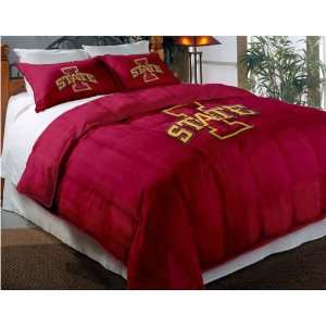  Iowa State Cyclones Applique Full Twin Comforter Set with 