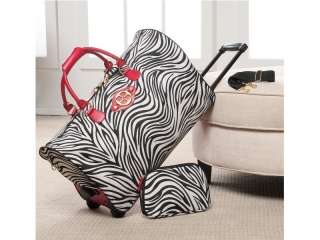 IMAN Global Chic Jet Set Go Fashion Diva Duffle Roller Bag