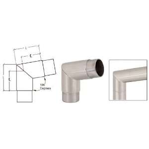 CRL Brushed Stainless Mitered Style 100 Degree Flush Corner by CR 
