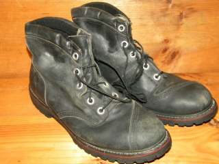 1990s Mens NANA Brand Black Work Boots Size 10R used  