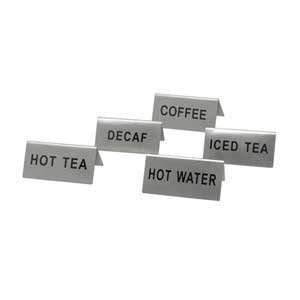 Update International TS HTE in.Hot Tea in. Tent Signs   Stainless 