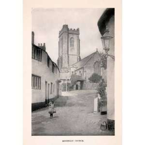  1906 Halftone Print Mineshead Church England Somerset Ward 