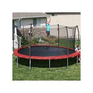    Oval Trampoline and Enclosure Pad Color Red Patio, Lawn & Garden